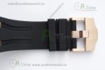 Royal Oak Offshore 44mm RG Ceramic Bezel APF 1:1 Best Edition Black/White Dial on Rubber Strap A3126 - Image 19