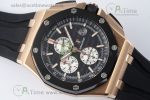 Royal Oak Offshore 44mm RG Ceramic Bezel APF 1:1 Best Edition Black/White Dial on Rubber Strap A3126 - Image 3