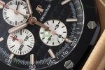 Royal Oak Offshore 44mm RG Ceramic Bezel APF 1:1 Best Edition Black/White Dial on Rubber Strap A3126 - Image 5