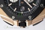 Royal Oak Offshore 44mm RG Ceramic Bezel APF 1:1 Best Edition Black/White Dial on Rubber Strap A3126 - Image 7
