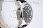 Polaris Chrono SS HKF Best Edition Black Dial on Black Leather Strap A752A - Image 2