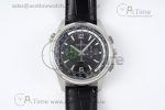 Polaris Chrono SS HKF Best Edition Black Dial on Black Leather Strap A752A