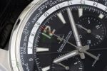 Polaris Chrono SS HKF Best Edition Black Dial on Black Leather Strap A752A - Image 4