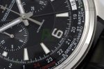 Polaris Chrono SS HKF Best Edition Black Dial on Black Leather Strap A752A - Image 5