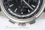 Polaris Chrono SS HKF Best Edition Black Dial on Black Leather Strap A752A - Image 7