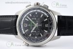 Polaris Chrono SS HKF Best Edition Black Dial on Black Leather Strap A752A - Image 6