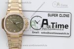 Nautilus 7118/1A MSF 1:1 Best Edition Grey Textured Dial Diamonds Bezel on RG Bracelet A324 Super Clone - Image 22