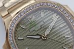 Nautilus 7118/1A MSF 1:1 Best Edition Grey Textured Dial Diamonds Bezel on RG Bracelet A324 Super Clone - Image 4