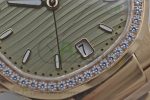 Nautilus 7118/1A MSF 1:1 Best Edition Grey Textured Dial Diamonds Bezel on RG Bracelet A324 Super Clone - Image 5