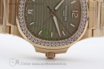 Nautilus 7118/1A MSF 1:1 Best Edition Grey Textured Dial Diamonds Bezel on RG Bracelet A324 Super Clone - Image 7