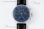 Portuguese Chrono IW3716 RSF 1:1 Best Edition Blue Dial on Black Leather Strap A7750
