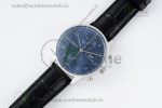 Portuguese Chrono IW3716 RSF 1:1 Best Edition Blue Dial on Black Leather Strap A7750 - Image 8