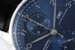 Portuguese Chrono IW3716 RSF 1:1 Best Edition Blue Dial on Black Leather Strap A7750 - Image 4
