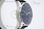 Portuguese Chrono IW3716 RSF 1:1 Best Edition Blue Dial on Black Leather Strap A7750 - Image 2