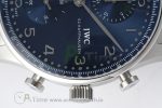 Portuguese Chrono IW3716 RSF 1:1 Best Edition Blue Dial on SS Bracelet A7750 - Image 7