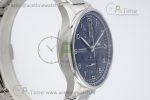 Portuguese Chrono IW3716 RSF 1:1 Best Edition Blue Dial on SS Bracelet A7750 - Image 2