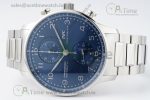 Portuguese Chrono IW3716 RSF 1:1 Best Edition Blue Dial on SS Bracelet A7750 - Image 6