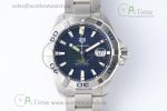 Aquaracer Calibre 5 44mm TARF 1:1 Best Edition Blue Dial SS Bezel on SS Bracelet SW200