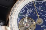 Master Grande Tradition RG Blue Revolves Dial Diamonds Bezel on Black Leather Strap - Image 4