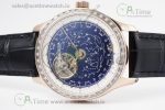 Master Grande Tradition RG Blue Revolves Dial Diamonds Bezel on Black Leather Strap - Image 6