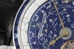 Master Grande Tradition SS Blue Revolves Dial Blue Diamonds Bezel on Black Leather Strap - Image 4