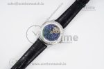 Master Grande Tradition SS Blue Revolves Dial Diamonds Bezel on Black Leather Strap - Image 8