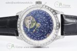 Master Grande Tradition SS Blue Revolves Dial Diamonds Bezel on Black Leather Strap - Image 6