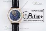 Master Grande Tradition RG Blue Revolves Dial Diamonds Bezel on Black Leather Strap - Image 18