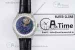 Master Grande Tradition SS Blue Revolves Dial Diamonds Bezel on Black Leather Strap - Image 18