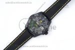 Aquaracer Calibre 5 PVD 41mm TARF 1:1 Best Edition Carbon/Yellow Dial on Black Nylon Strap SW200 - Image 8