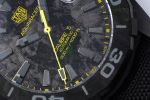 Aquaracer Calibre 5 PVD 41mm TARF 1:1 Best Edition Carbon/Yellow Dial on Black Nylon Strap SW200 - Image 5