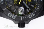 Aquaracer Calibre 5 PVD 41mm TARF 1:1 Best Edition Carbon/Yellow Dial on Black Nylon Strap SW200 - Image 6