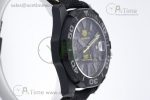 Aquaracer Calibre 5 PVD 41mm TARF 1:1 Best Edition Carbon/Yellow Dial on Black Nylon Strap SW200 - Image 2