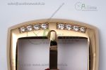 Long Island Ladies RG Diamonds Bezel APSF 1:1 Best Edition White Texured Dial on Red Leather Strap Jap Quartz - Image 18