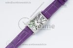 Long Island Ladies SS Diamonds Bezel APSF 1:1 Best Edition White Texured Dial on Purple Leather Strap Jap Quartz - Image 8