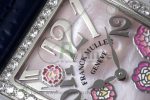 Long Island Ladies SS Diamonds Bezel APSF 1:1 Best Edition Pink MOP Dial on Blue Leather Strap Jap Quartz - Image 4