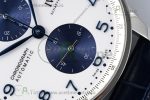 Portuguese Chrono IW371620 APSF 1:1 Best Edition White/Blue Dial on Blue Leather Strap A69355 - Image 5