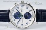 Portuguese Chrono IW371620 APSF 1:1 Best Edition White/Blue Dial on Blue Leather Strap A69355 - Image 6