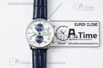 Portuguese Chrono IW371620 APSF 1:1 Best Edition White/Blue Dial on Blue Leather Strap A69355 - Image 24