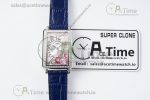 Long Island Ladies SS Diamonds Bezel APSF 1:1 Best Edition Pink MOP Dial on Blue Leather Strap Jap Quartz - Image 20