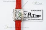 Long Island Ladies RG Diamonds Bezel APSF 1:1 Best Edition White Texured Dial on Red Leather Strap Jap Quartz - Image 20
