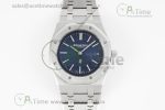 Royal Oak 39mm 16202 "50th Anniversary" SS ZF 1:1 Best Edition Blue Textured Dial on SS Bracelet A7121