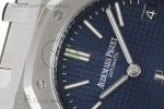 Royal Oak 39mm 16202 "50th Anniversary" SS ZF 1:1 Best Edition Blue Textured Dial on SS Bracelet A7121 - Image 4